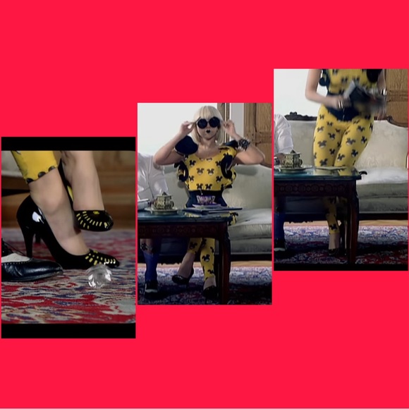 CHANEL PATENT LEATHER HEELS shoes (seen in lady gaga music video) - Picture 6 of 16